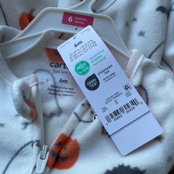 Carter's Baby Sleep N' Play Just One You 2 Pieces Size 6 Months - Picture 4 of 13